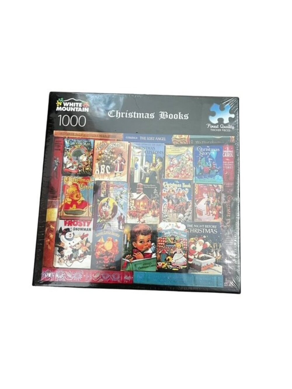 White Mountain New Sealed 1000 Piece Christmas Books Puzzle